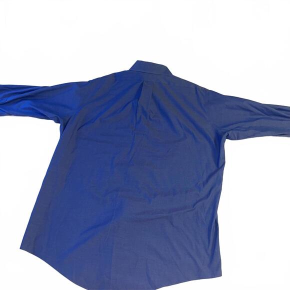 Brooks Brothers 1818 $129 Classic Blue Button-Down Dress Shirt Mens Size 16-18 M - Picture 7 of 8